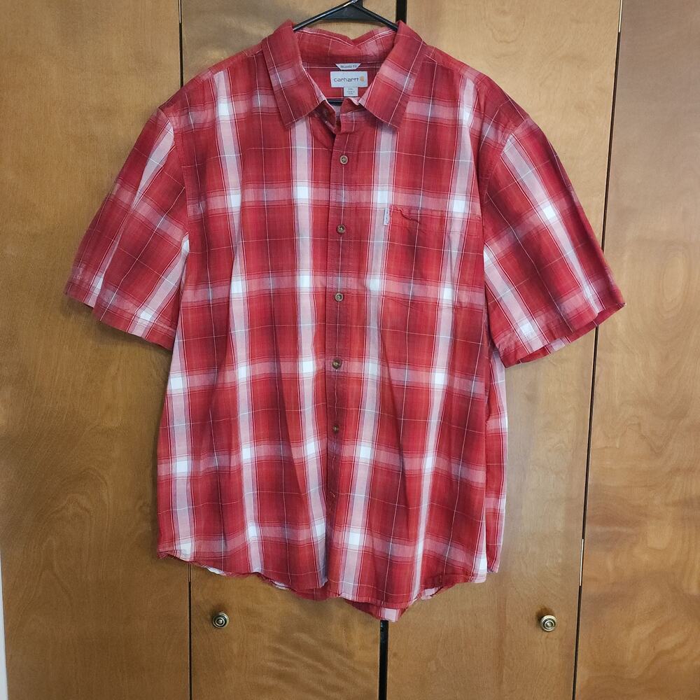 66.  Carhartt BD SS Relaxed Fit Mens 2XL‎